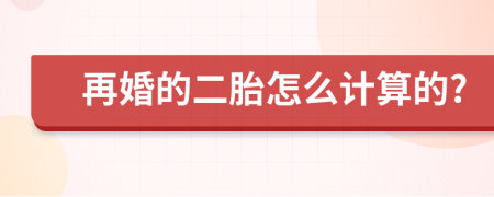 再婚的二胎怎么计算的?