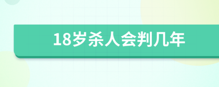 18岁杀人会判几年