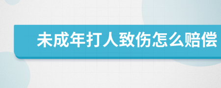 未成年打人致伤怎么赔偿