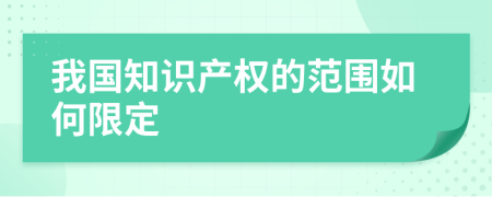 我国知识产权的范围如何限定