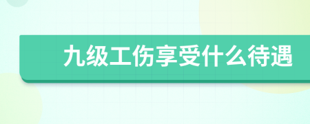 九级工伤享受什么待遇