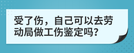 受了伤，自己可以去劳动局做工伤鉴定吗？