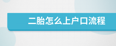 二胎怎么上户口流程