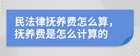 民法律抚养费怎么算，抚养费是怎么计算的