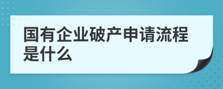 国有企业破产申请流程是什么