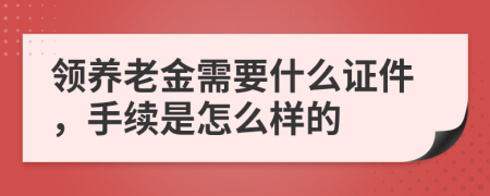 领养老金需要什么证件，手续是怎么样的