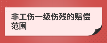 非工伤一级伤残的赔偿范围
