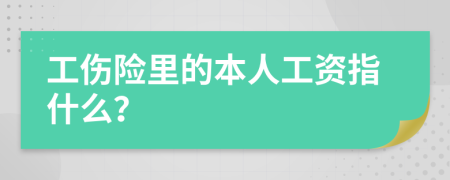 工伤险里的本人工资指什么？