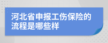 河北省申报工伤保险的流程是哪些样