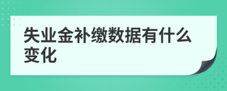 失业金补缴数据有什么变化