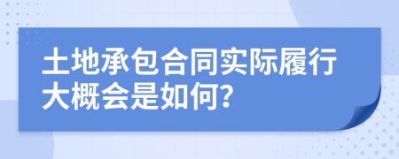 土地承包合同实际履行大概会是如何？