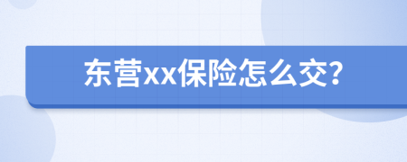 东营xx保险怎么交？