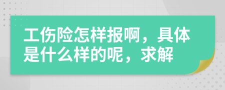 工伤险怎样报啊，具体是什么样的呢，求解