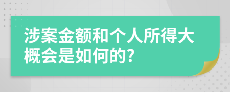 涉案金额和个人所得大概会是如何的?