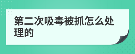 第二次吸毒被抓怎么处理的