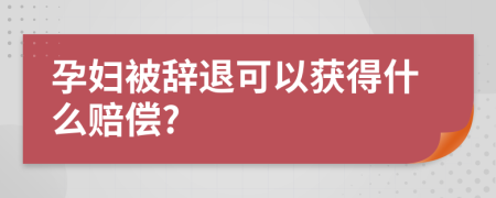孕妇被辞退可以获得什么赔偿?
