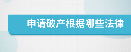 申请破产根据哪些法律