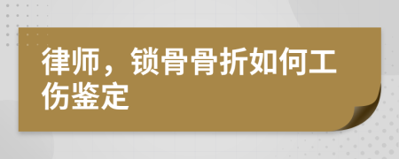 律师，锁骨骨折如何工伤鉴定