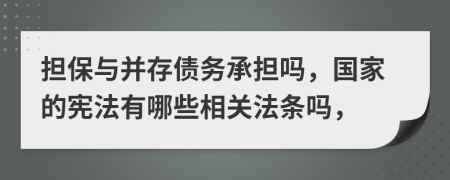 担保与并存债务承担吗，国家的宪法有哪些相关法条吗，