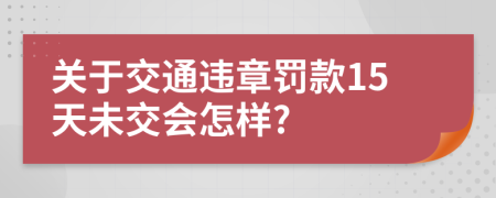 关于交通违章罚款15天未交会怎样?