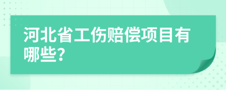 河北省工伤赔偿项目有哪些？