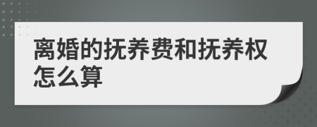 离婚的抚养费和抚养权怎么算