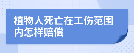 植物人死亡在工伤范围内怎样赔偿