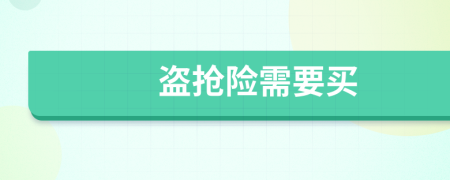 盗抢险需要买