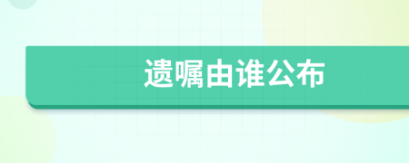 遗嘱由谁公布