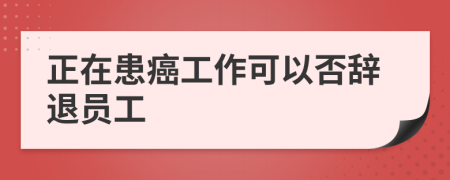 正在患癌工作可以否辞退员工