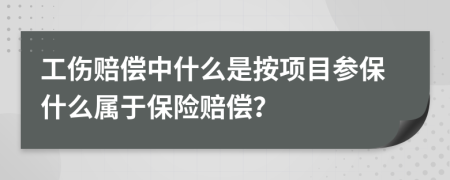 工伤赔偿中什么是按项目参保什么属于保险赔偿？