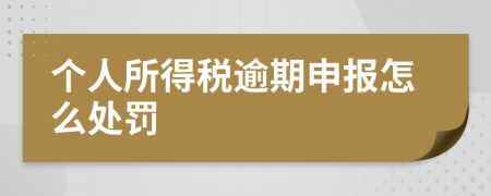 个人所得税逾期申报怎么处罚