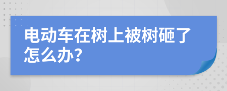 电动车在树上被树砸了怎么办？