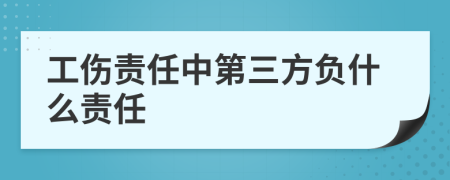 工伤责任中第三方负什么责任
