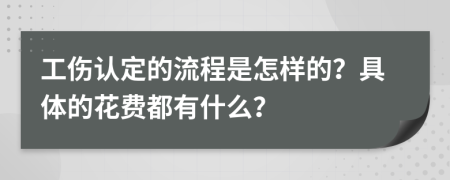 工伤认定的流程是怎样的？具体的花费都有什么？