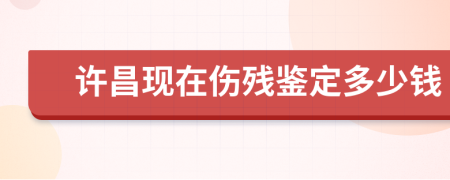 许昌现在伤残鉴定多少钱