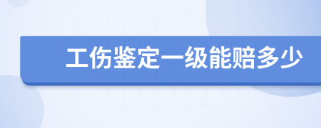 工伤鉴定一级能赔多少