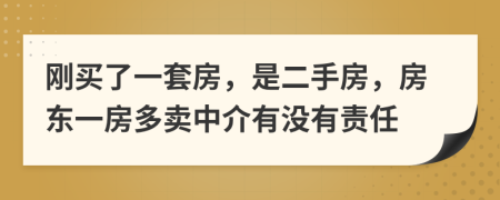 刚买了一套房，是二手房，房东一房多卖中介有没有责任