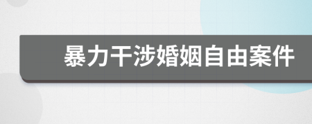 暴力干涉婚姻自由案件