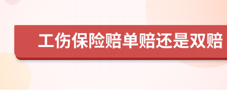 工伤保险赔单赔还是双赔