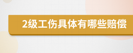 2级工伤具体有哪些赔偿