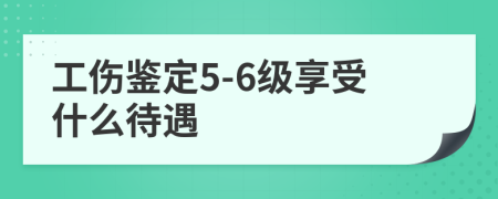 工伤鉴定5-6级享受什么待遇