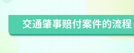 交通肇事赔付案件的流程