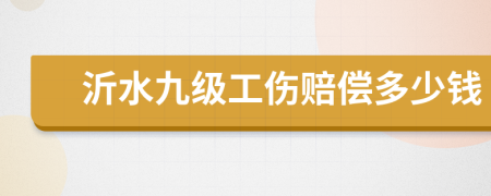 沂水九级工伤赔偿多少钱