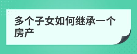 多个子女如何继承一个房产