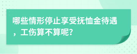 哪些情形停止享受抚恤金待遇，工伤算不算呢？