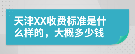 天津XX收费标准是什么样的，大概多少钱