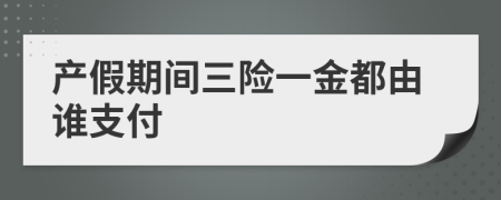 产假期间三险一金都由谁支付