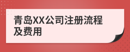 青岛XX公司注册流程及费用