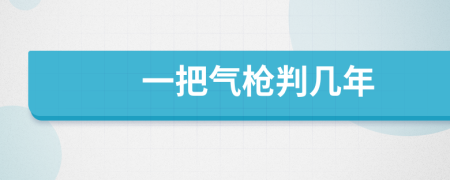一把气枪判几年